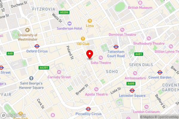 St Anne's Court - Hotel Location Map