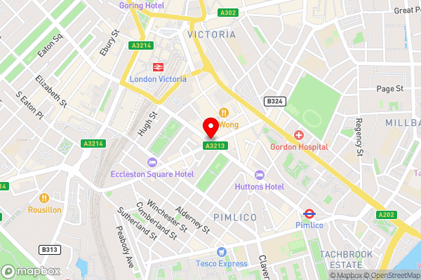 St George's Inn Victoria - Hotel Location Map