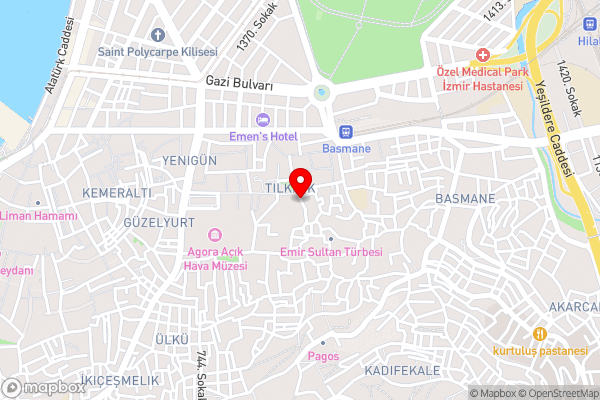 st945 Palas Otel - Hotel Location Map