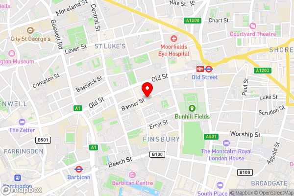 Stay Inn Apartments Old Street - Hotel Location Map