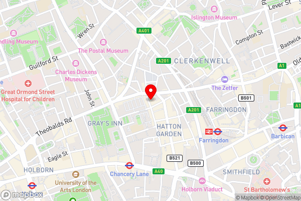 StayInn Holborn - Hotel Location Map