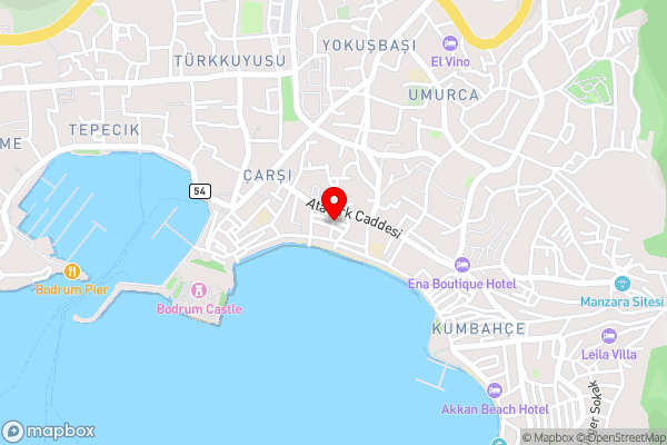 Stone House 10 mins to Bodrum Beach with Central Location - Hotel Location Map