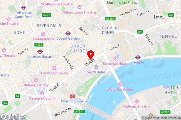 Strand Palace Hotel - Hotel Location Map