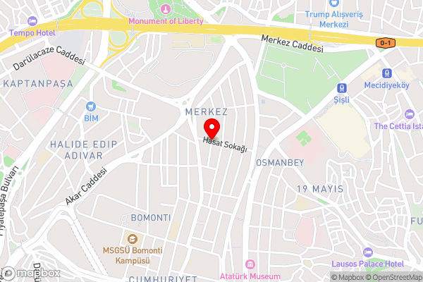 Style Hotel Sisli - Hotel Location Map