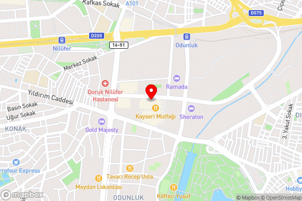 Stylish Duplex Apartment With An Amazing View in Bursa - Hotel Location Map