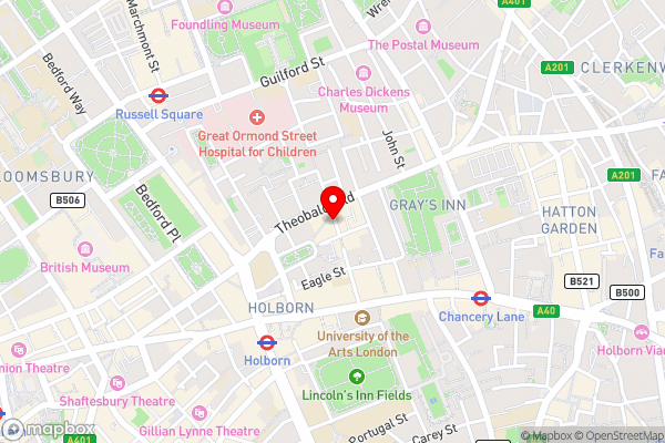 Stylish Stays by Russel Square - Hotel Location Map