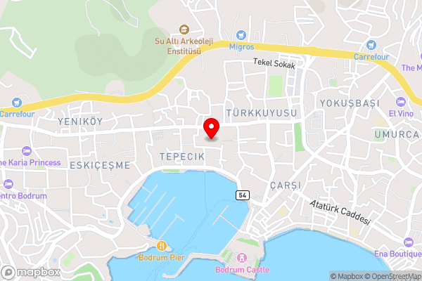 Su Hotel - Bodrum - Hotel Location Map