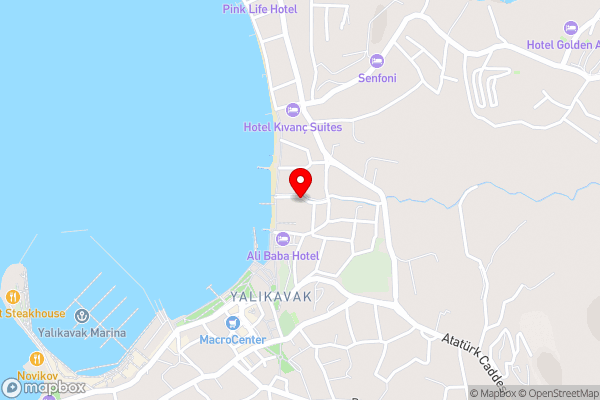 Sub Yalıkavak - Hotel Location Map