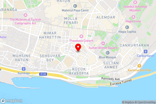 Sultan Palace Hotel - Hotel Location Map