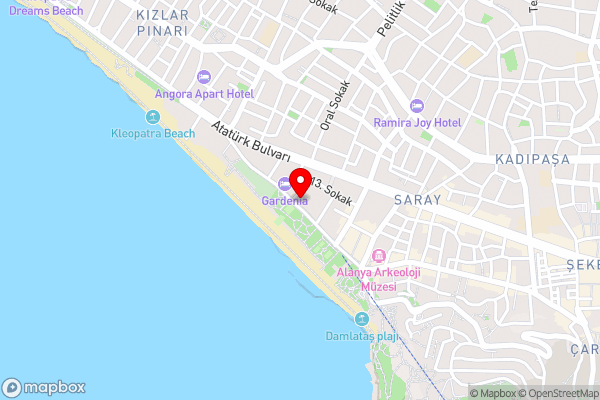 Sultan Sipahi Resort Hotel - Hotel Location Map