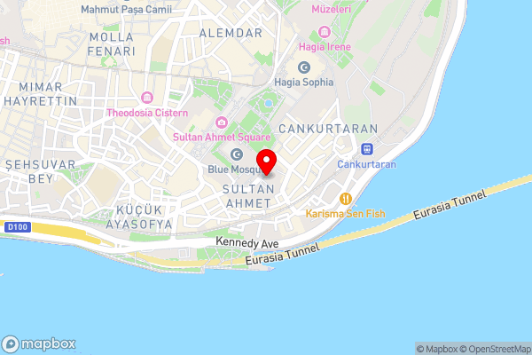 Sultanahmet Palace Hotel - Hotel Location Map