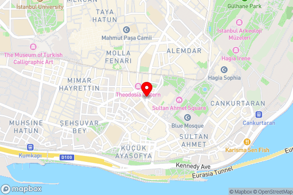 Sultanahmet Park Hotel - Hotel Location Map