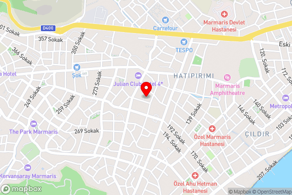 Sun Apartment Marmaris - Hotel Location Map