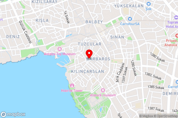 Sunny Antalya Old town 3 persoons woning - Hotel Location Map