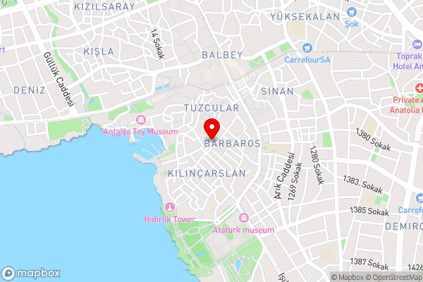 Sunny Antalya VILLA in kale içi Antalya 7 persoons - Hotel Location Map