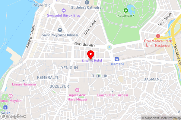 Susuzlu Hotel - Hotel Location Map