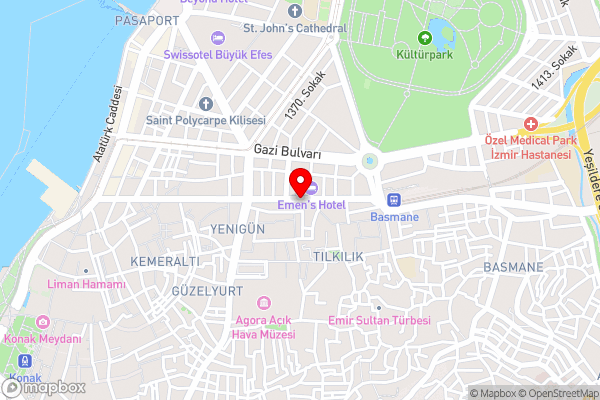 Susuzlu Seckin Hotel - Hotel Location Map