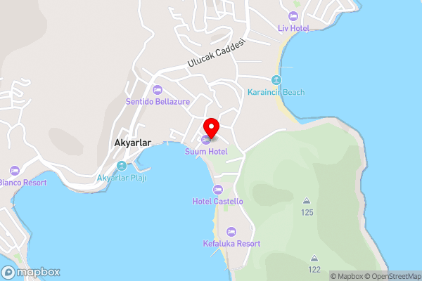 Suum Bodrum Hotel & Beach - Adult Only - Hotel Location Map