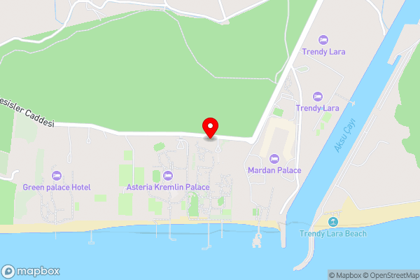 Swandor Hotels & Resorts - Topkapi Palace - Hotel Location Map