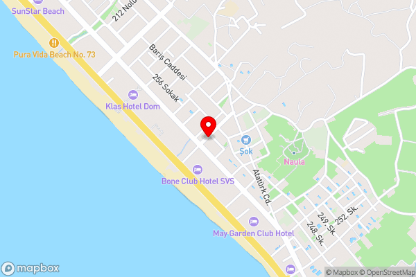 Syedra Hotel - Hotel Location Map