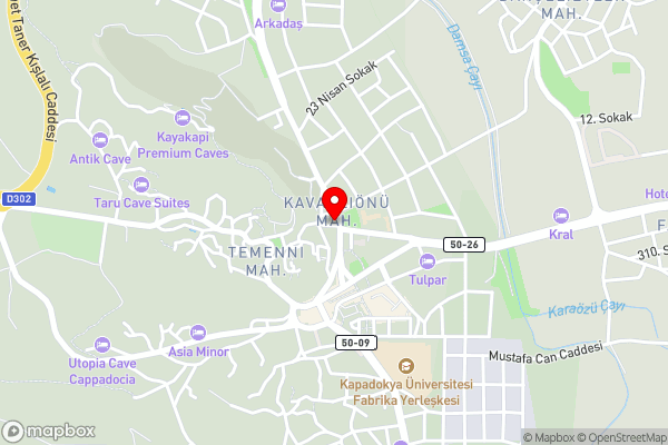 Tafana Cave & Stone Lodge - Hotel Location Map
