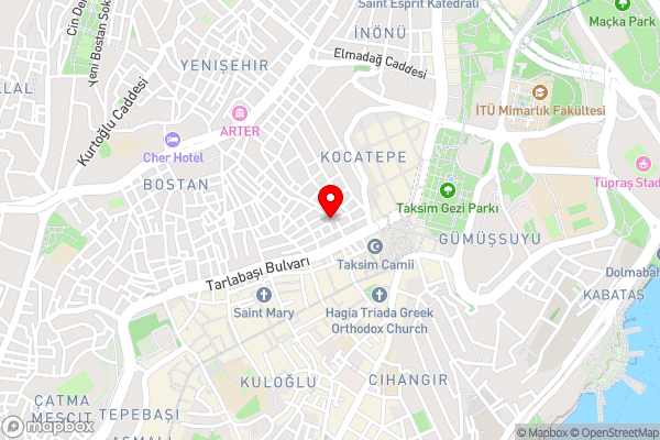 Taksim alkan apart hotel - Hotel Location Map