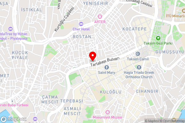 Taksim Bi Center Hotel - Hotel Location Map