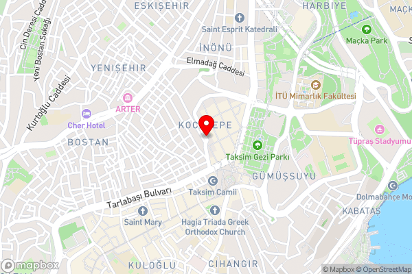 Taksim Bosphorus Hotel - Hotel Location Map