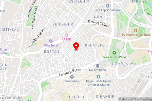 Taksim City Hostel - Hotel Location Map