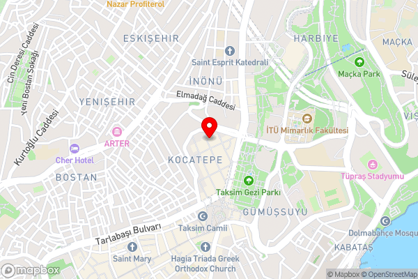 Taksim Cuento Hotel - Hotel Location Map