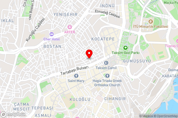 Taksim Fidan Aparts - Hotel Location Map