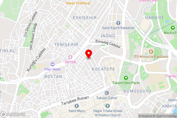 Taksim History Wooden Hostel - Hotel Location Map