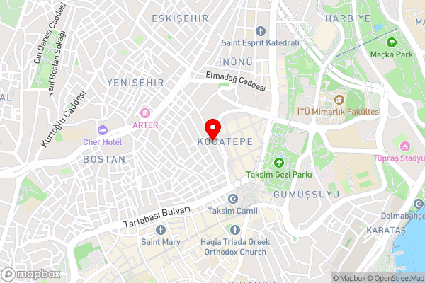 Taksim House Suites - Hotel Location Map