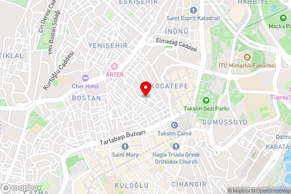 TAKSİM LARİSSA RESİDENCE - Hotel Location Map