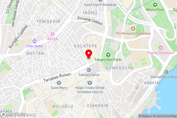 Taksim Leon's Hotel - Spa & Cafe - Hotel Location Map