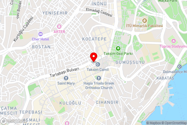 Taksim Line Hotel - Hotel Location Map
