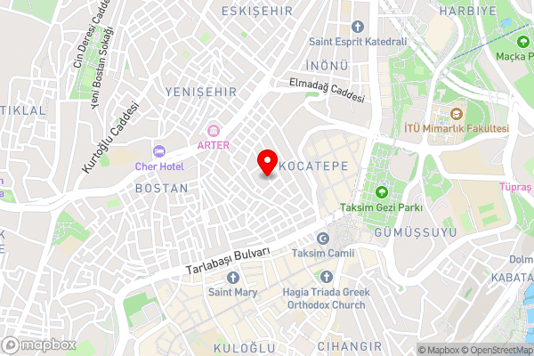 Taksim Marida Residence - Hotel Location Map