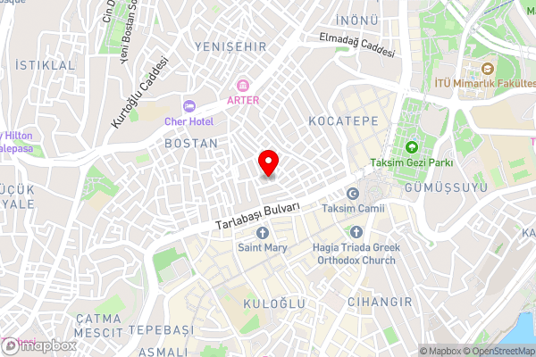 Taksim Nacre 360 Suit - Hotel Location Map