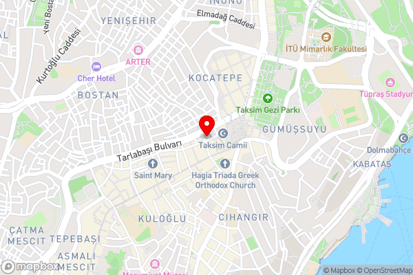 Taksim Park Hotel - Hotel Location Map