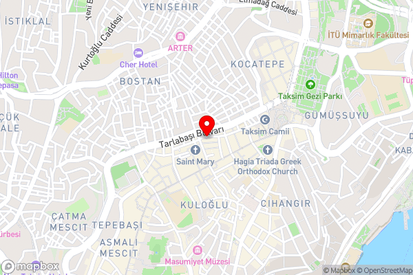 Taksim Park Suites - Hotel Location Map
