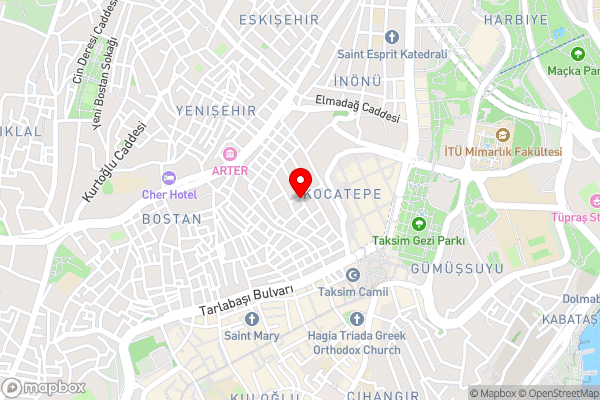 Taksim Peri Suite Hotel - Hotel Location Map