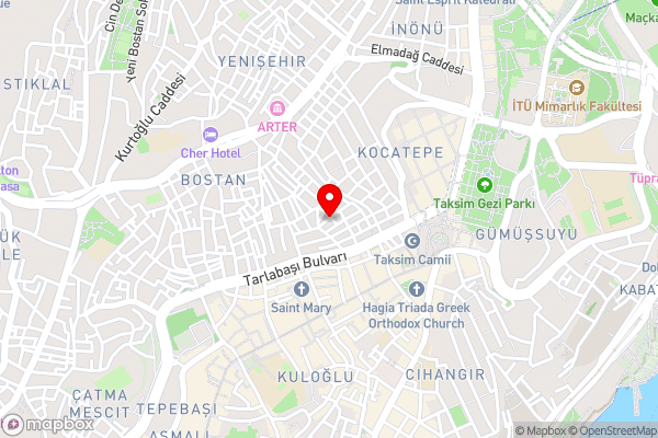 Taksim rozenda residence - Hotel Location Map