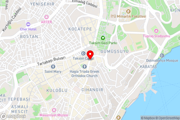 Taksim Square Hotel - Hotel Location Map