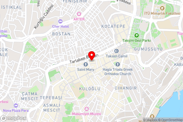 Taksim Trust Hotel - Hotel Location Map