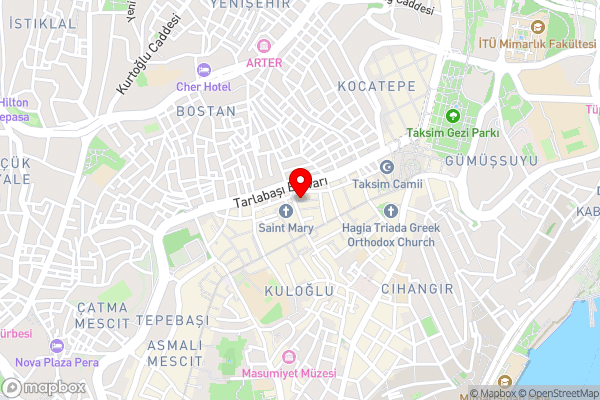 Taksim Trust Hotel & Suites - Hotel Location Map