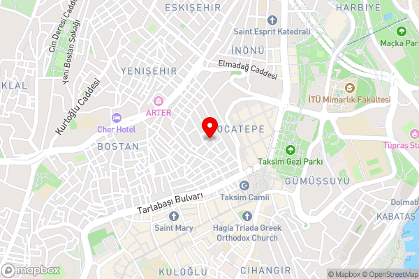 Taksim Turan suite - Hotel Location Map