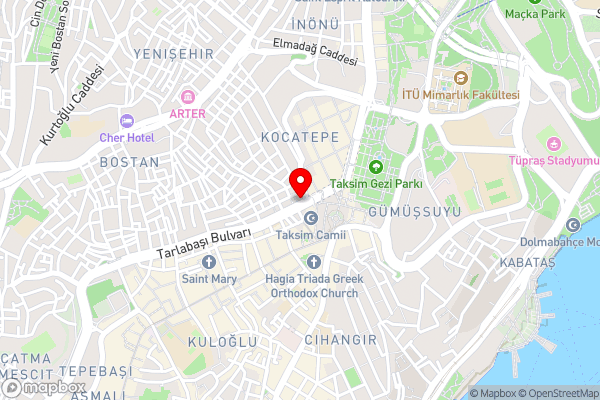 Taksim View Hotel - Hotel Location Map