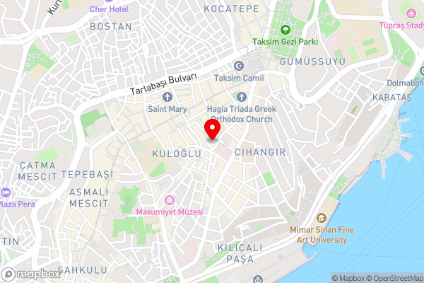 Taksim Wonder Suites - Hotel Location Map