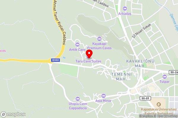 Taru Cave Suites - Hotel Location Map