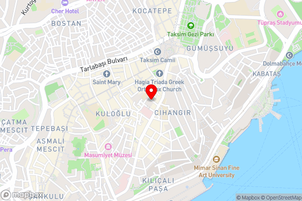 taxim cool - Hotel Location Map